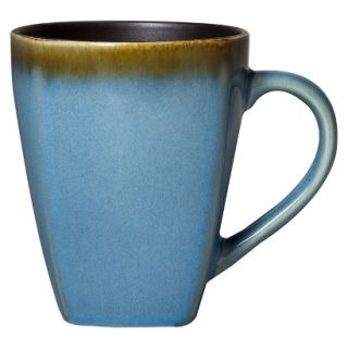 Threshold Elemental Ocean Square Stoneware Mug Set of 4   Blue