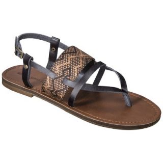Womens Mossimo Supply Co. Sonora Flat Sandal   Black 6.5
