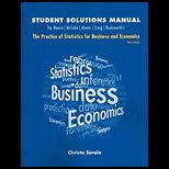 Practice of Business Statistics   Student Solution Manual