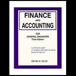 Finance and Accounting for General Managers