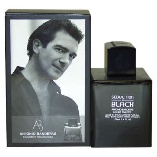 Mens Seduction In Black by Antonio Banderas Eau de Toilette Spray   3.4 oz