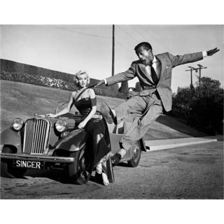 Marilyn Monroe And Sammy Davis Jr. On Set Of How To Marry A Millionaire 1953 Frank Worth Lithograph