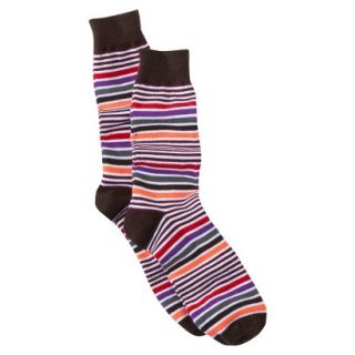 Mossimo Supply Co. Mens 1Pk Socks   White/Purple/Brown