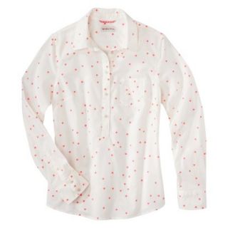 Merona Womens Popover Favorite Shirt   Star Print   XL