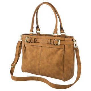 Merona Tote Handbag with Removable Crossbody Strap   Cognac