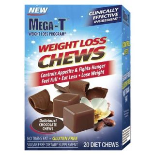 Mega T Weight Loss Sugar Free Chocolate Chews   20 Count