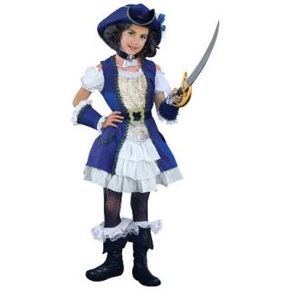 Girls Blue Pirate Costume