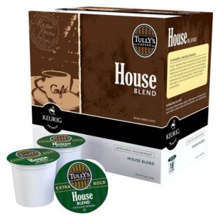 Keurig Tullys Coffee House Blend K Cups, 18 Ct