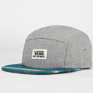 Jaspar Camper Mens 5 Panel Hat Grey One Size For Men 233415115