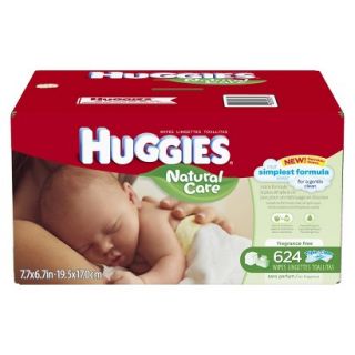 HUGGIES Natural Care Baby Wipes Refill (624 Count)
