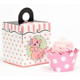 Pink Poodle Cupcake Wrapper Combo Kit