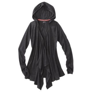 C9 by Champion Womens Hooded Yoga Coverup   Black Heather XS
