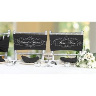 Maid Of Honor And Best Man Chair Sash