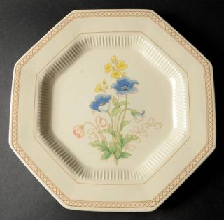 Nikko Spring Bouquet Dinner Plate, Fine China Dinnerware   Classic,Octagonal,Flo