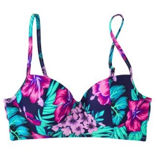 Xhilaration Juniors Midkini Swim Top  Floral Print XL