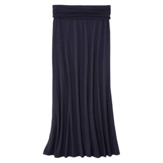 Mossimo Supply Co. Juniors Solid Fold Over Maxi Skirt   In the Navy XL(15 17)