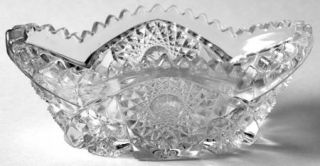 Imperial Glass Ohio 212 Clear 6 Olive Dish   Nucut #212, Star & Fan Design, Cle