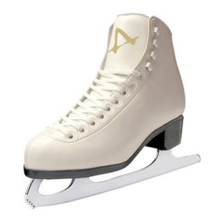 Ladies American Leather Lined Figure Skate   White (11)