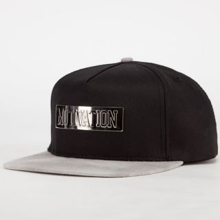 Metal Bar Mens Snapback Hat Black Combo One Size For Men 239475149