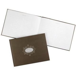 Textured Brown Contempo Guest Book