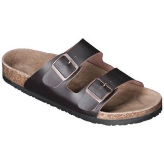 Mens Mossimo Supply Co. Brad Genuine Leather Footbed Sandals   Brown 11