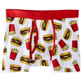 Mossimo Supply Co. Mens 1pk Boxer Briefs   Burgers n Fries   L