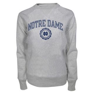 NCAA Womens Notre Dame Crew Neck   Ash (L)