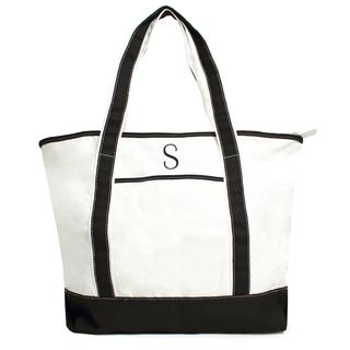 Cathys Concepts Single Initial Monogrammed Weekender Tote Bag