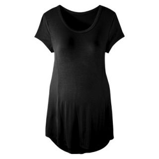 Liz Lange for Target Maternity Short Sleeve Top   Black S