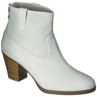 Womens Sam & Libby Jessa Perforated Ankle Boots   Ivory 8