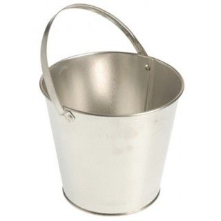 Metal Bucket   Silver