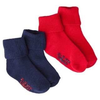 Circo Infant Toddler 2 Pack Casual Socks   Navy/Red 4T/5T