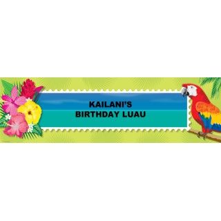 Tropical Luau Personalized Banner
