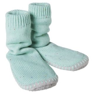 Circo Infant Girls Slipper Sock   Aqua 2