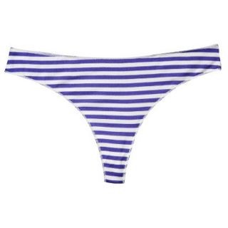 Gilligan & OMalley Womens Modal Thong  Blue Stripe S