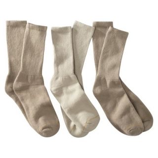 Auro a GoldToe Brand Mens 3PK Socks   Khaki 6 12