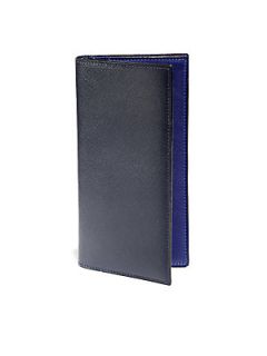  Collection Large Leather Wallet   Dark Blue