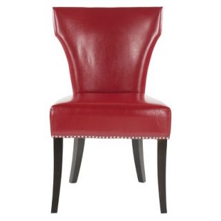 Dining Chair Set Safavieh Jappic Side Chair   Red (Set of 2)