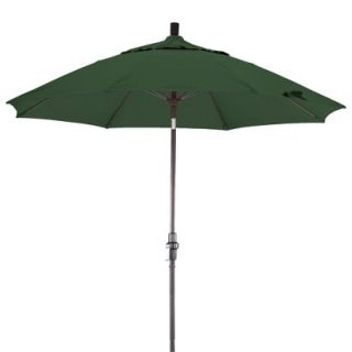 9 Aluminum Collar Tilt Crank Patio Umbrella   Hunter Green Sunbrella