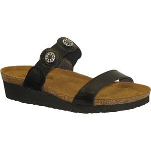 Naot Womens Marissa Black Madras Sandals, Size 40 M   4409 030