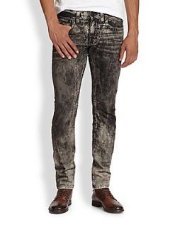 True Religion Ricky Washed Straight Leg Jeans   Blue