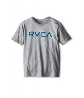 RVCA Kids Big RVCA Boys Short Sleeve Pullover (Gray)