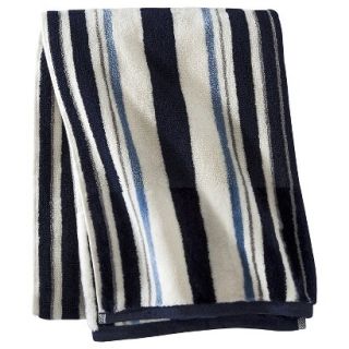 Threshold Stripe Bath Towel   Navy