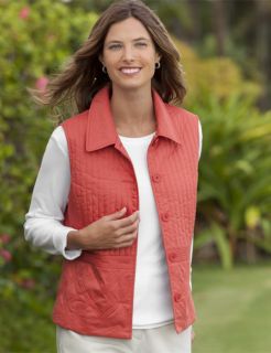 Channel quilted Cotton Vest