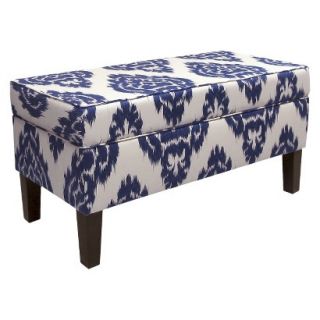 Skyline Bench Custom Upholstered Contemporary Bench 848 Diamond Blue