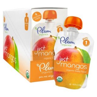 Plum Organics Just Fruit Mangos   6 pack