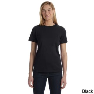 Bella Bella Womens Missy Jersey Crew Neck T shirt Black Size XXL (18)
