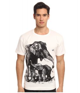 Vivienne Westwood MAN RUNWAY Elephant Jersey Tee Mens T Shirt (White)