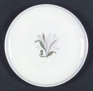 Pickard Reverie Gray (Gold Trim) Salad Plate, Fine China Dinnerware   Gray Band,