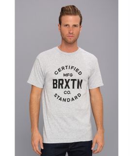 Brixton Cane S/S Standard Tee Mens Short Sleeve Pullover (Gray)